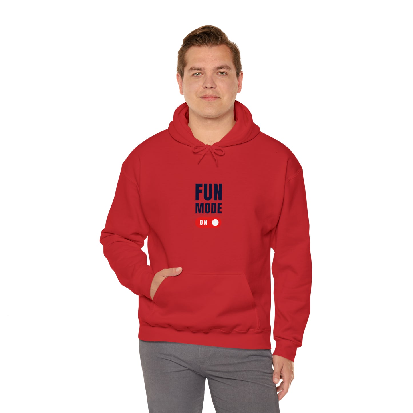 Introducing our "Fun Mode On" Hoodie, designed to add a touch of playfulness to your everyday style. This cozy and stylish hoodie will not only keep you warm but also showcase your vibrant personality.