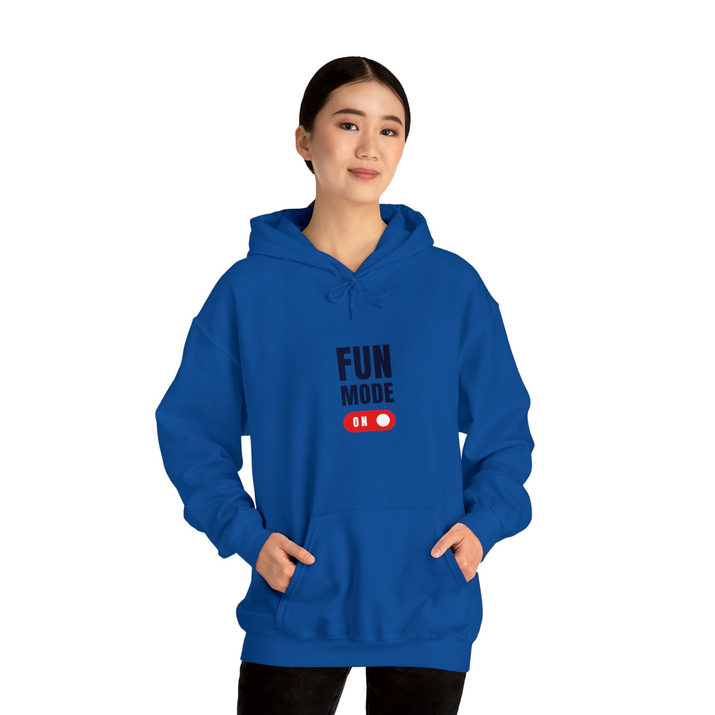 Introducing our "Fun Mode On" Hoodie, designed to add a touch of playfulness to your everyday style. This cozy and stylish hoodie will not only keep you warm but also showcase your vibrant personality.