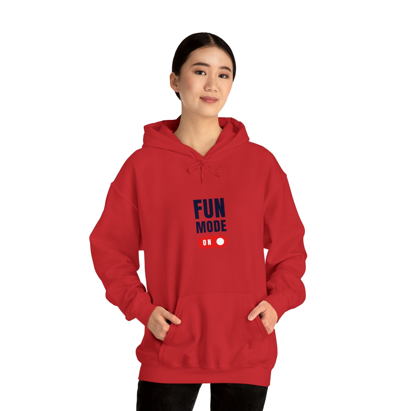 Introducing our "Fun Mode On" Hoodie, designed to add a touch of playfulness to your everyday style. This cozy and stylish hoodie will not only keep you warm but also showcase your vibrant personality.