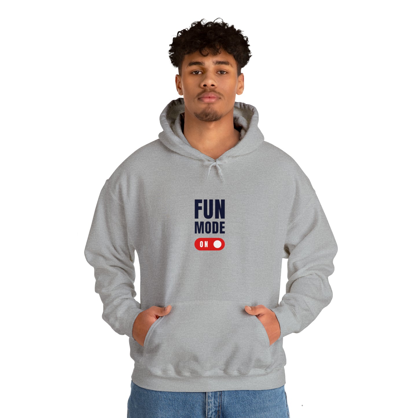 Introducing our "Fun Mode On" Hoodie, designed to add a touch of playfulness to your everyday style. This cozy and stylish hoodie will not only keep you warm but also showcase your vibrant personality.