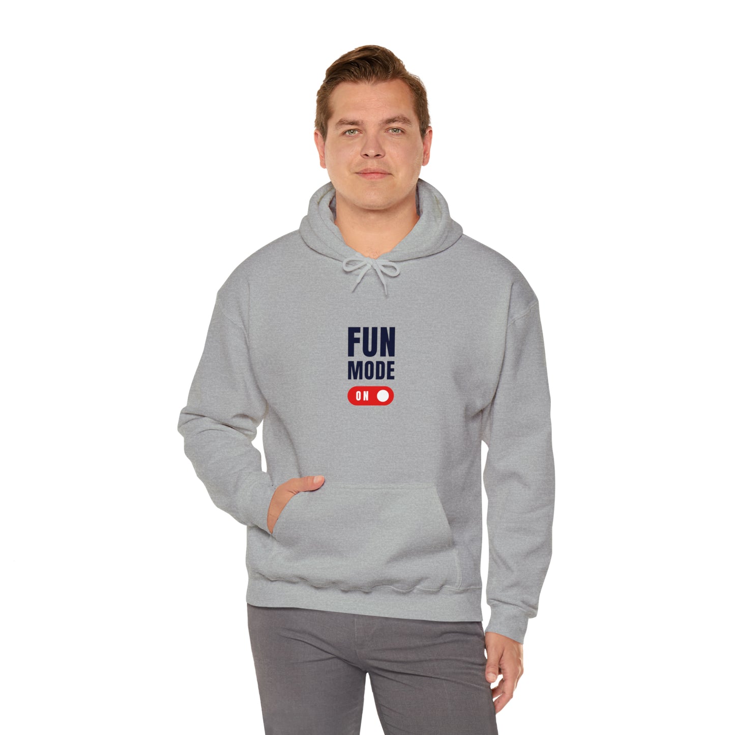 Introducing our "Fun Mode On" Hoodie, designed to add a touch of playfulness to your everyday style. This cozy and stylish hoodie will not only keep you warm but also showcase your vibrant personality.