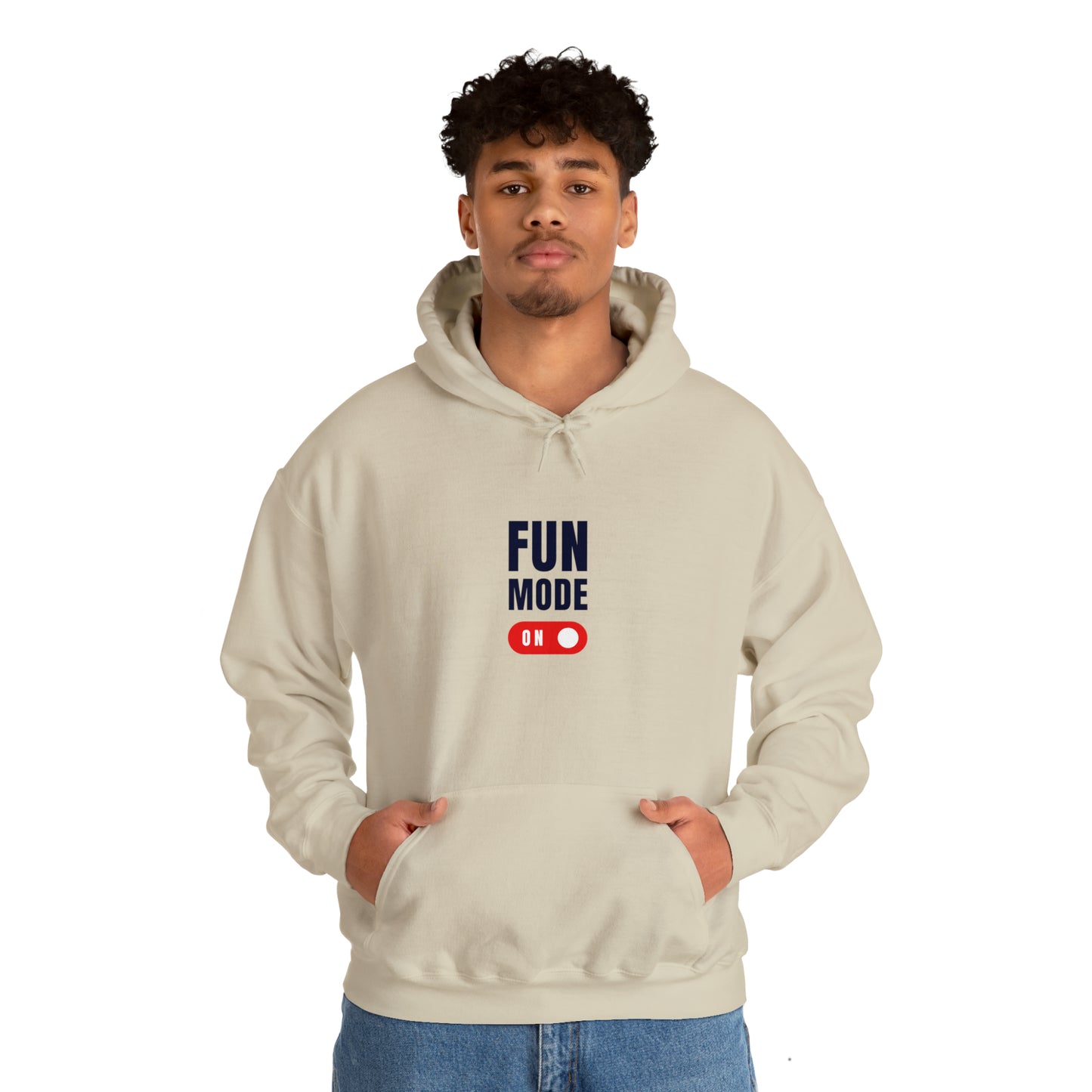 Introducing our "Fun Mode On" Hoodie, designed to add a touch of playfulness to your everyday style. This cozy and stylish hoodie will not only keep you warm but also showcase your vibrant personality.