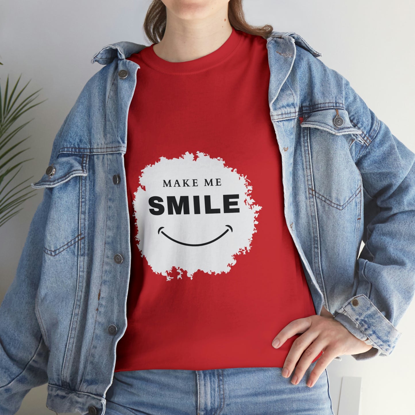 Make me smile Your Style with Our Custom Printed Tee Unique Design Comfortable Fit and Personalized for You.  color, funny tshirt tee shirt