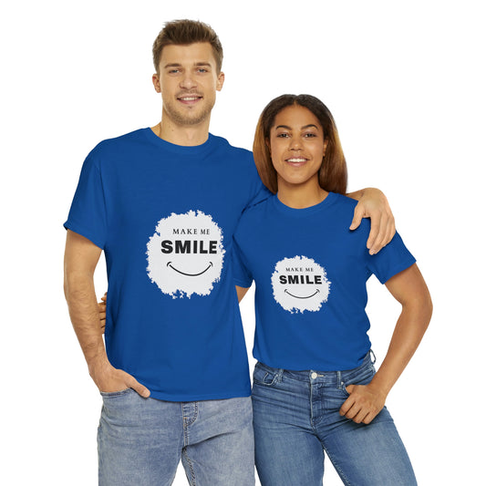 Make me smile Your Style with Our Custom Printed Tee Unique Design Comfortable Fit and Personalized for You.  color, funny tshirt tee shirt