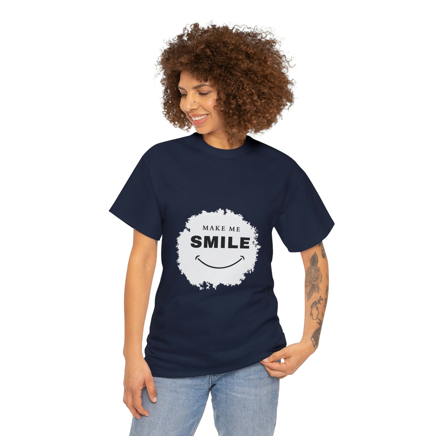 Make me smile Your Style with Our Custom Printed Tee Unique Design Comfortable Fit and Personalized for You.  color, funny tshirt tee shirt