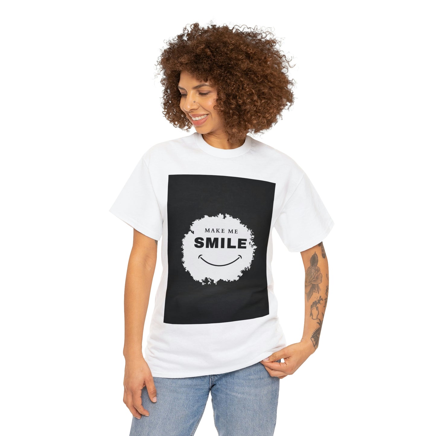 Make me smile Your Style with Our Custom Printed Tee Unique Design Comfortable Fit and Personalized for You.  color, funny tshirt tee shirt