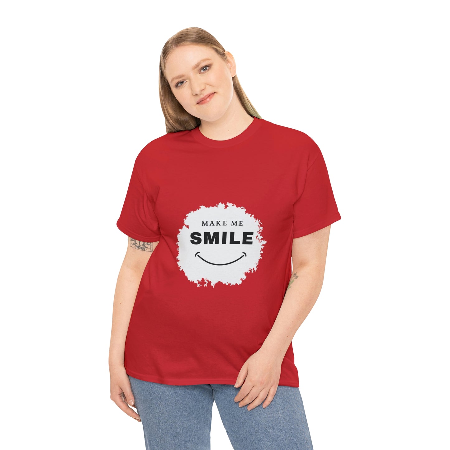 Make me smile Your Style with Our Custom Printed Tee Unique Design Comfortable Fit and Personalized for You.  color, funny tshirt tee shirt