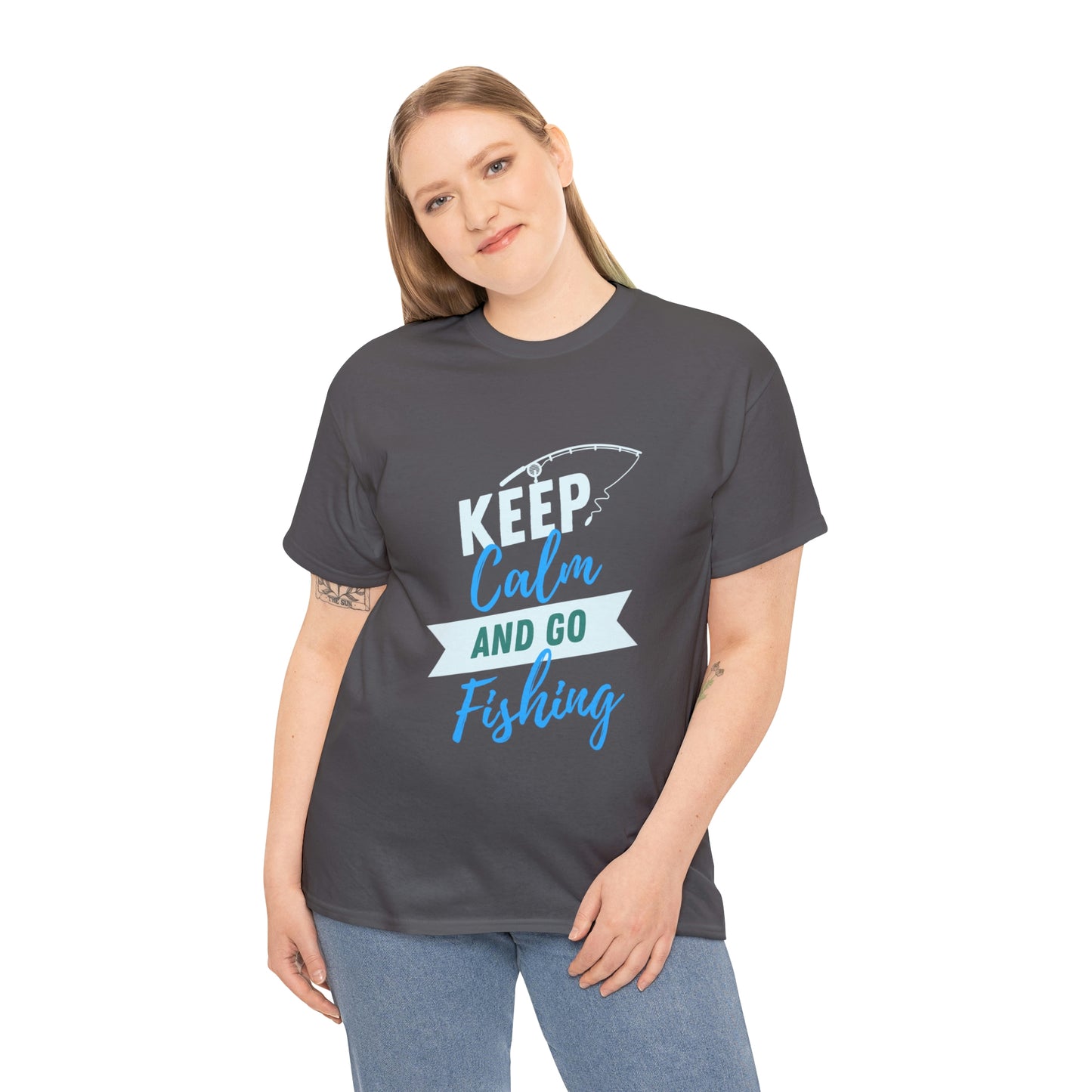 Keep Calm Fishing Your Style  Our Custom Printed Tee Unique Design Comfortable Fit and Personalized for You. color, funny tshirt tee shirt