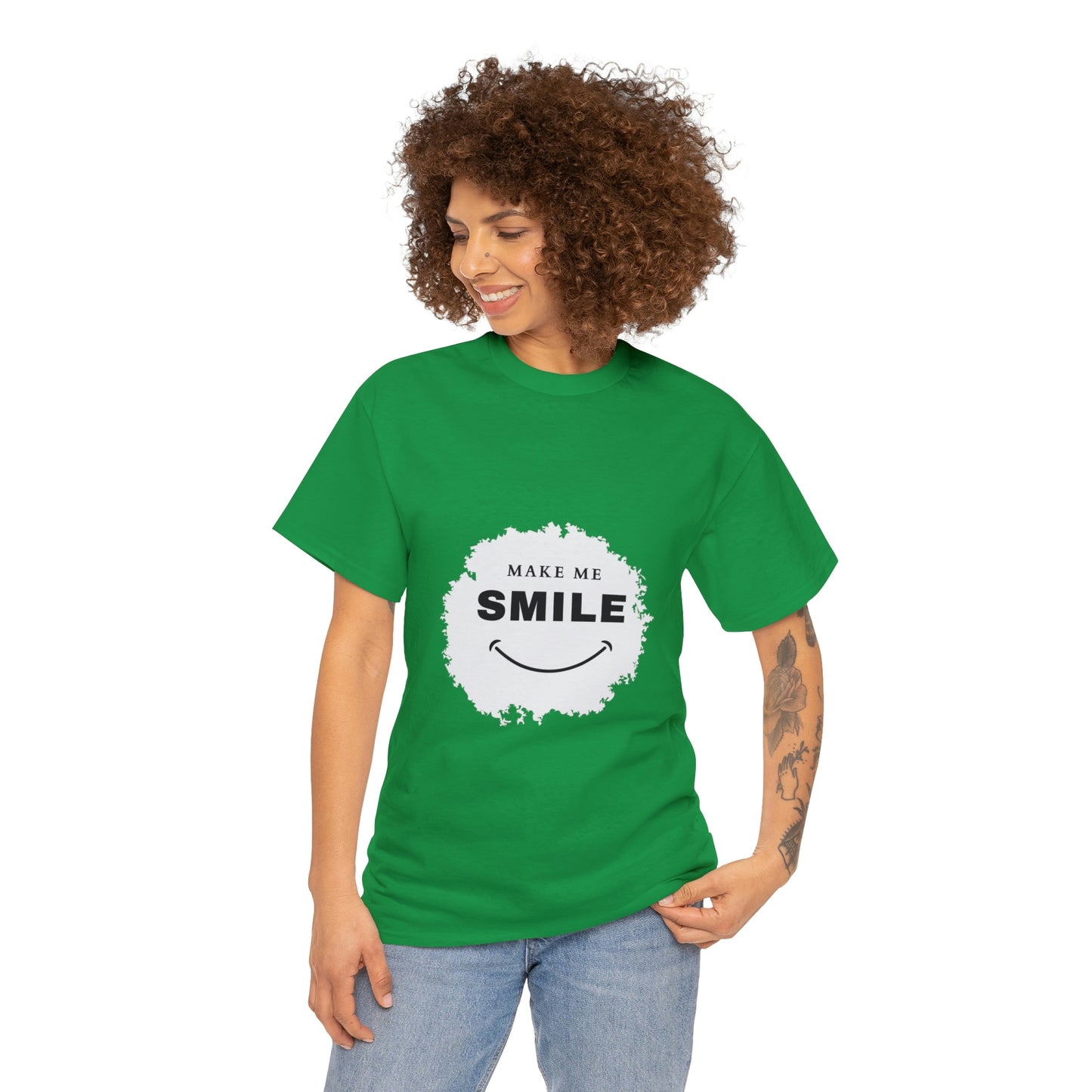 Make me smile Your Style with Our Custom Printed Tee Unique Design Comfortable Fit and Personalized for You.  color, funny tshirt tee shirt