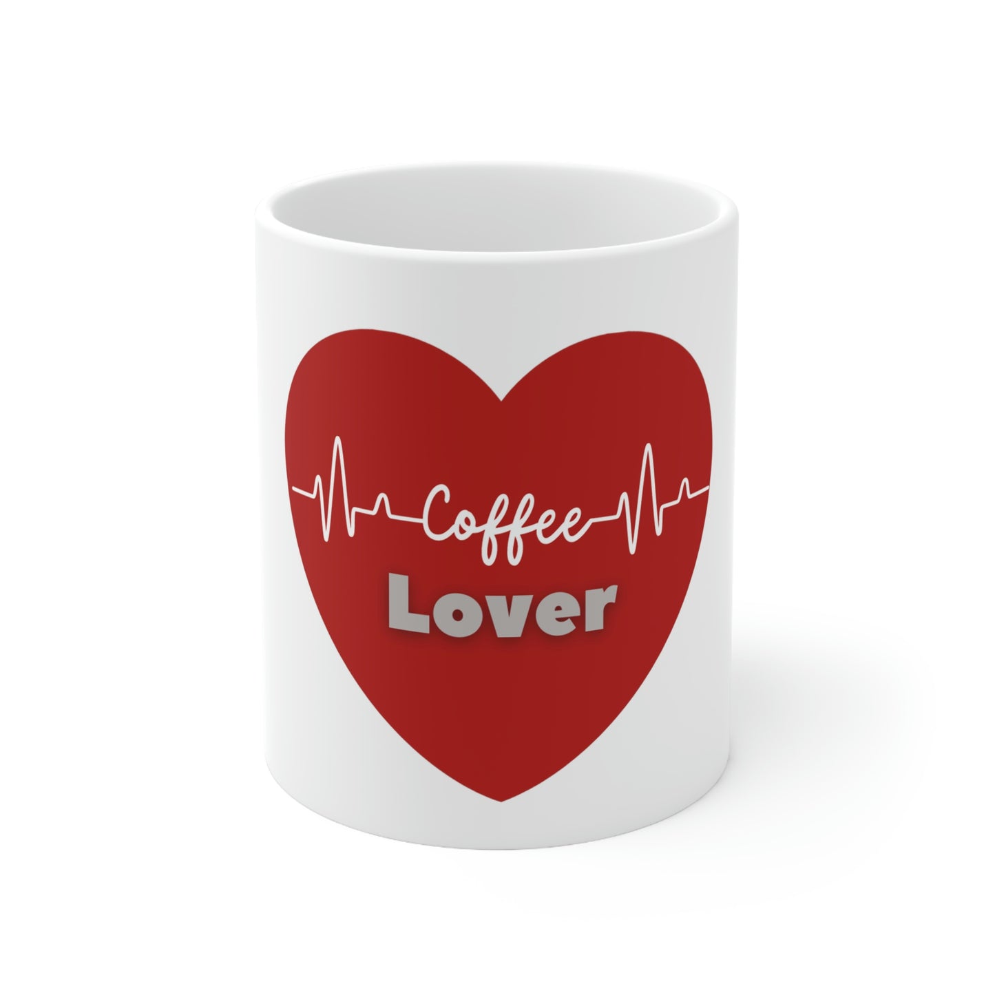 Red heart Coffee lover Ceramic Coffee Cups, 11oz, 15oz gift funny humor hot drink need work drink mug cute tea small personalized