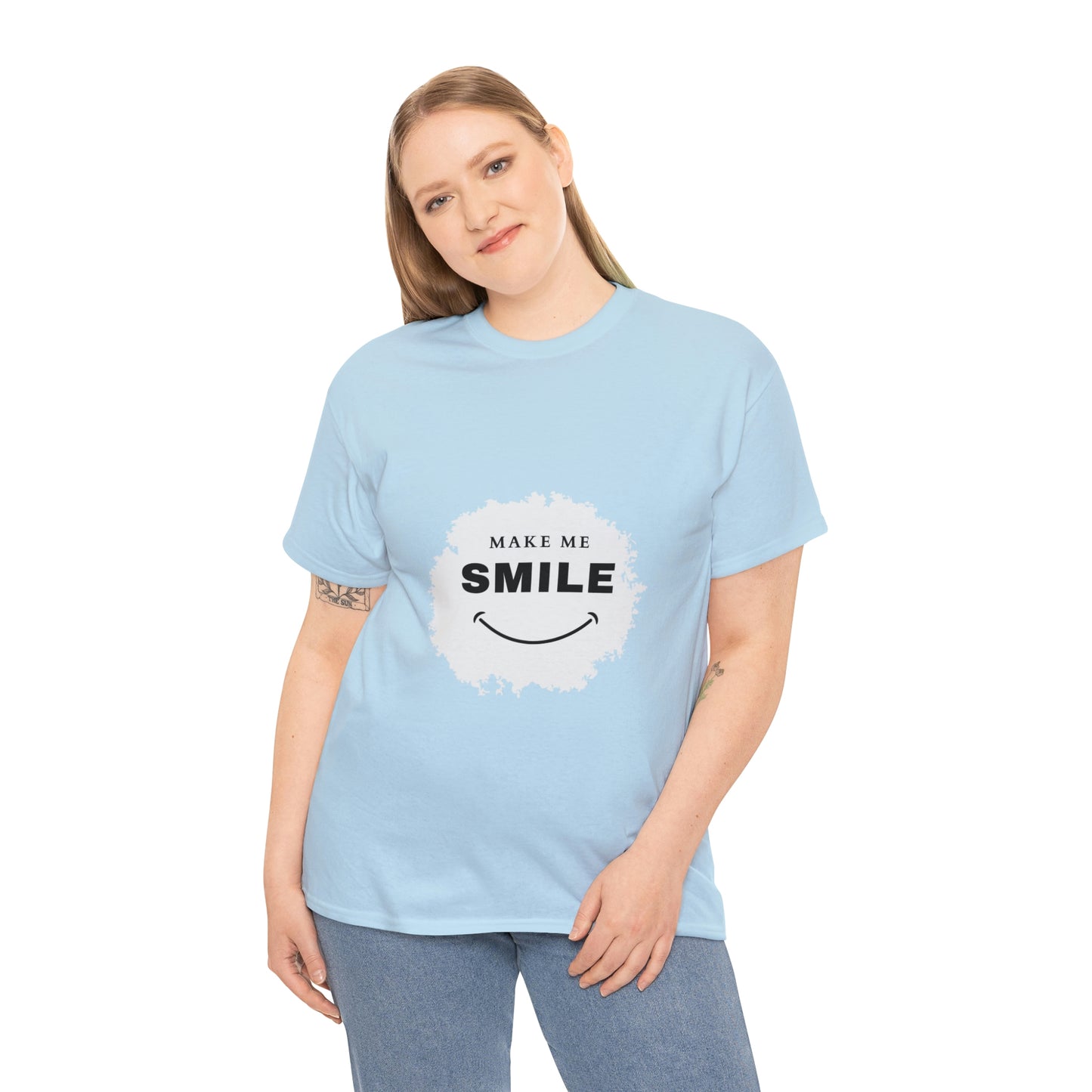 Make me smile Your Style with Our Custom Printed Tee Unique Design Comfortable Fit and Personalized for You.  color, funny tshirt tee shirt