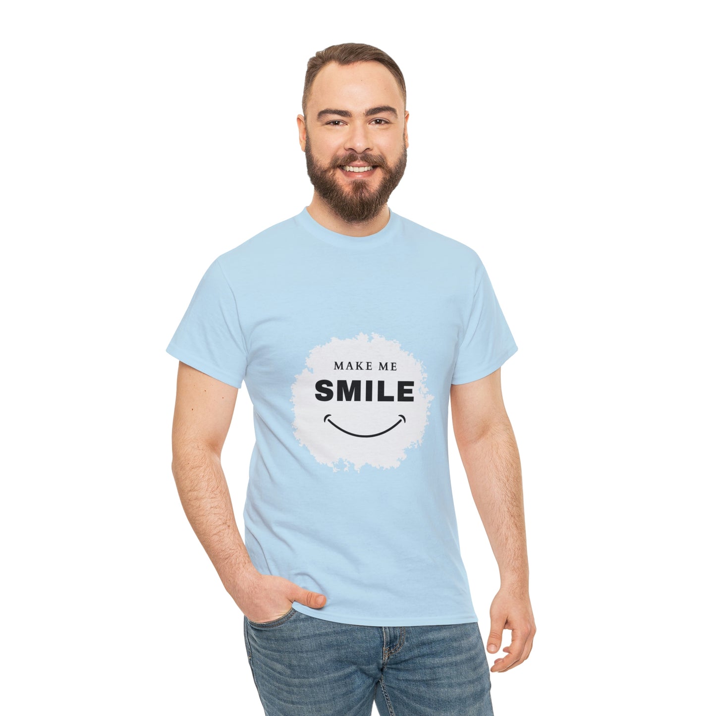 Make me smile Your Style with Our Custom Printed Tee Unique Design Comfortable Fit and Personalized for You.  color, funny tshirt tee shirt