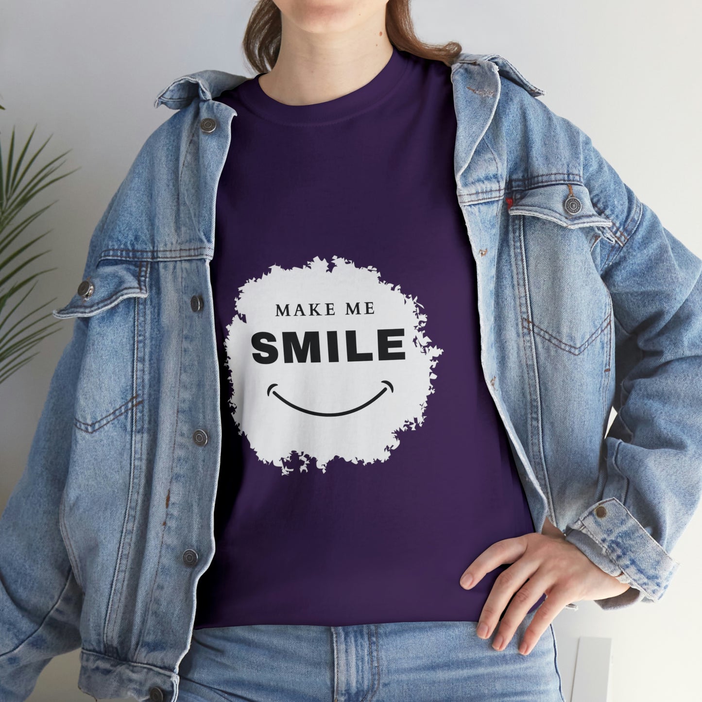 Make me smile Your Style with Our Custom Printed Tee Unique Design Comfortable Fit and Personalized for You.  color, funny tshirt tee shirt