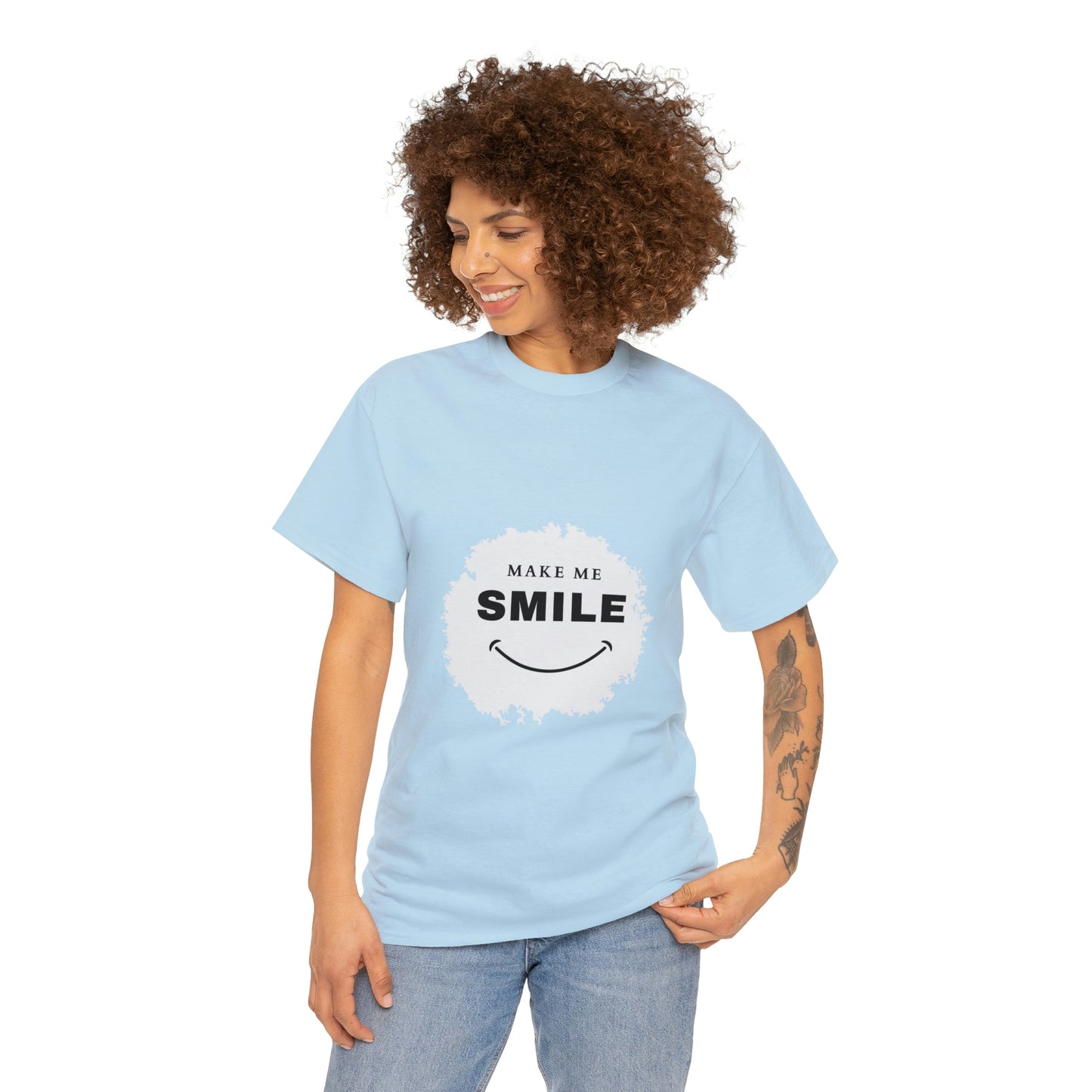 Make me smile Your Style with Our Custom Printed Tee Unique Design Comfortable Fit and Personalized for You.  color, funny tshirt tee shirt