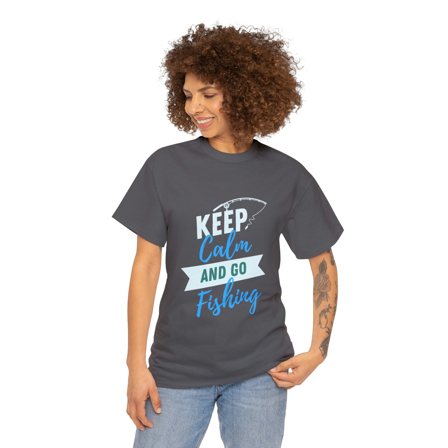 Keep Calm Fishing Your Style  Our Custom Printed Tee Unique Design Comfortable Fit and Personalized for You. color, funny tshirt tee shirt